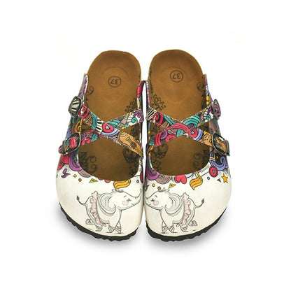 White Elephant Cross-Strap Clogs WCAL126 (737673183328)