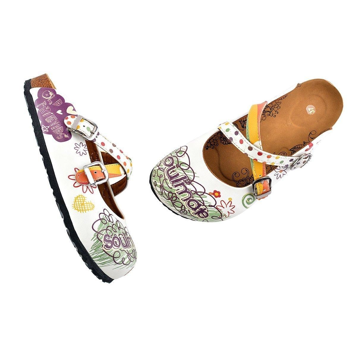 White Soulmate Clogs WCAL136 (737672527968)