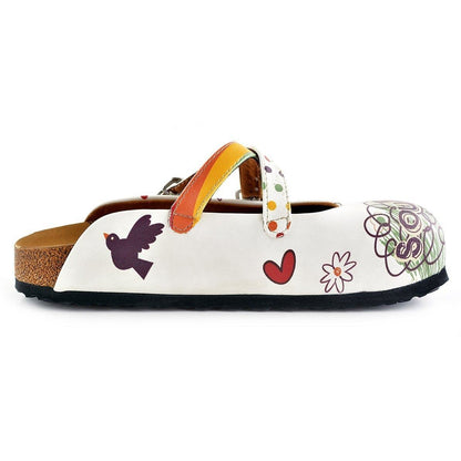 White Soulmate Clogs WCAL136 (737672527968)