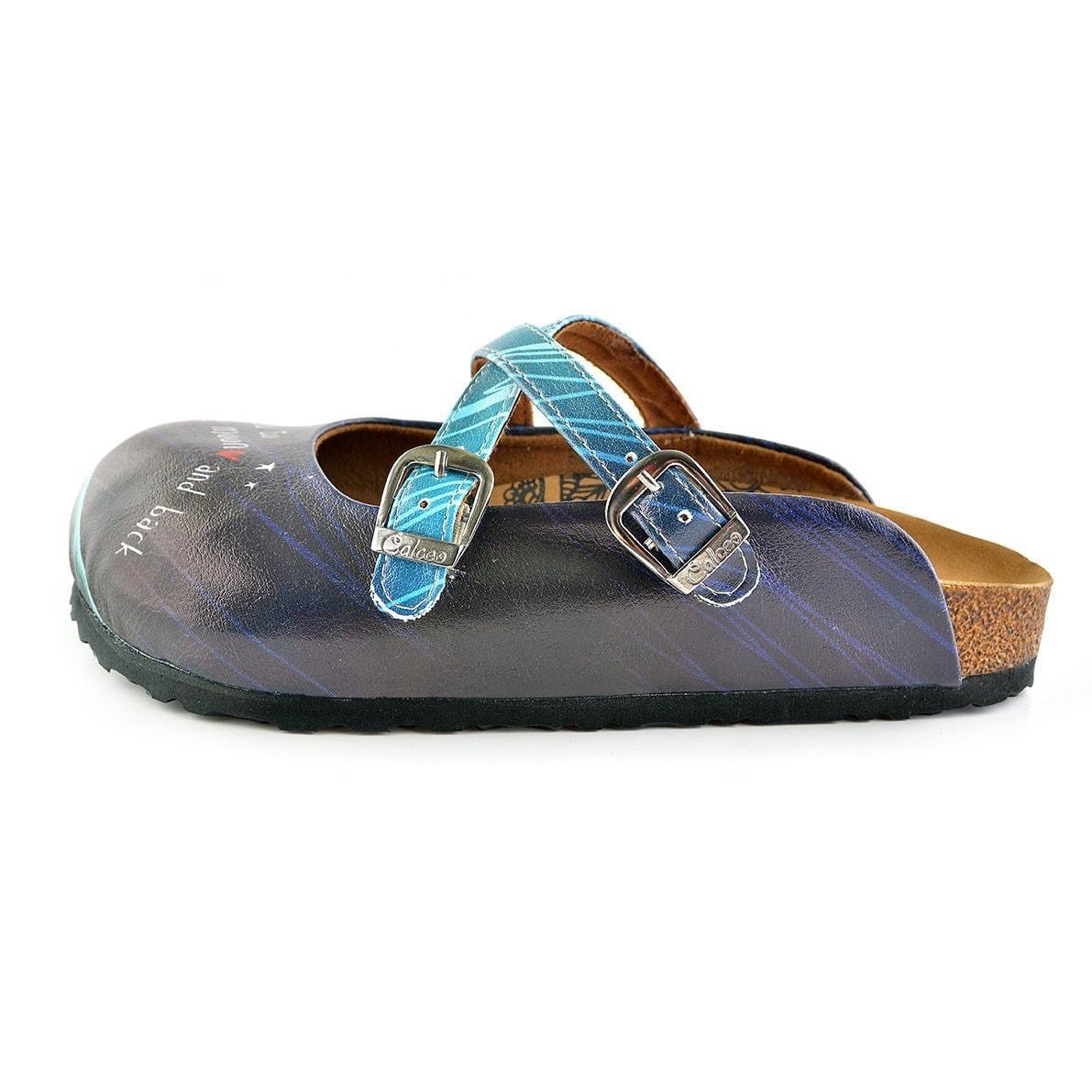 Blue "I Love You To The Moon & Back Clogs WCAL138 (737672200288)