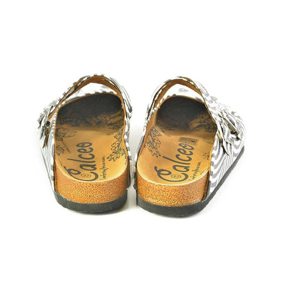 White & Black Sun Crisscross Clogs WCAL145 (737671184480)