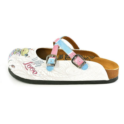 White With Love Crisscross Clogs WCAL148 (737671151712)