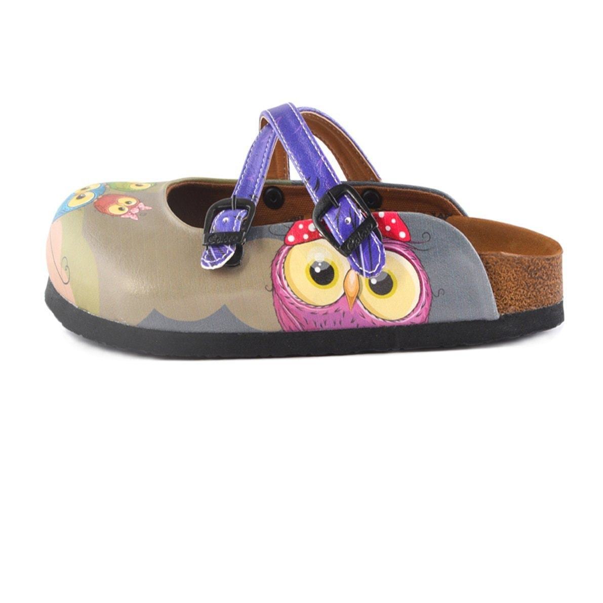 Purple Owl Clogs WCAL155 (737670987872)