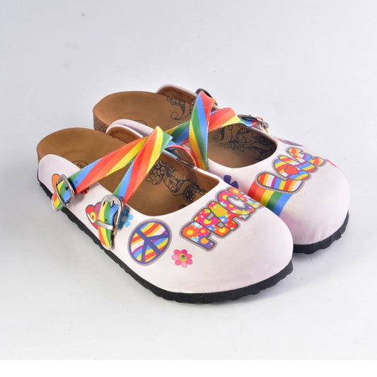 Peace & Love Clogs WCAL162 (737667219552)