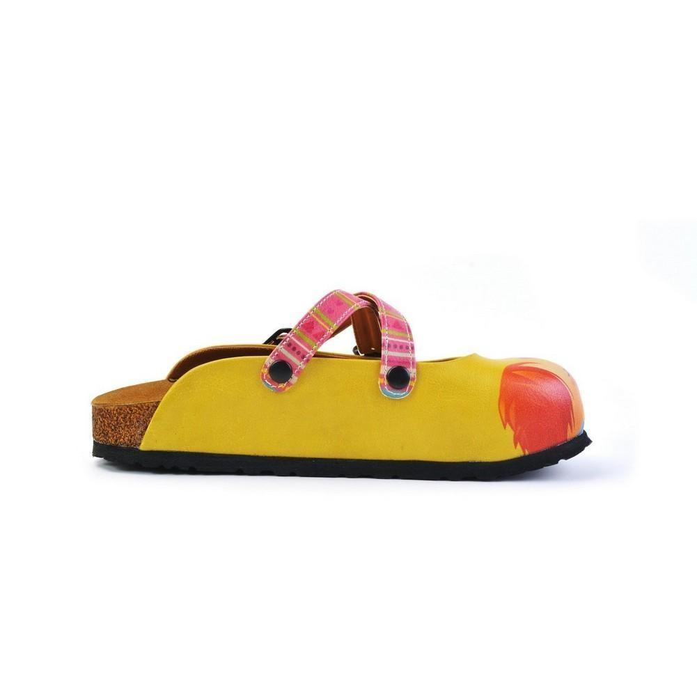 Orange & Pink Kiss Crisscross Mule WCAL170 (774937313376)