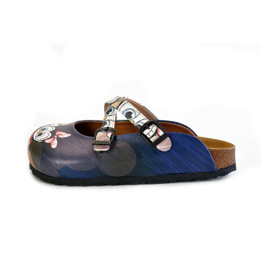 Black Cute Penguins Patterned Clogs - WCAL175 (774938263648)