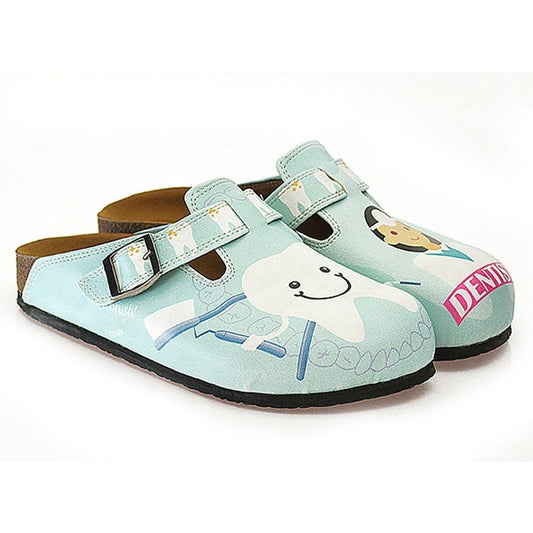 Light Blue Dentist Clogs WCAL329 (737670692960)