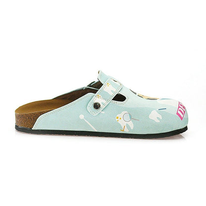Light Blue Dentist Clogs WCAL329 (737670692960)