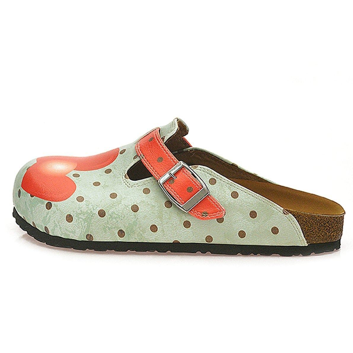 Light Blue & Red Cupcake Clogs WCAL331 (737670627424)