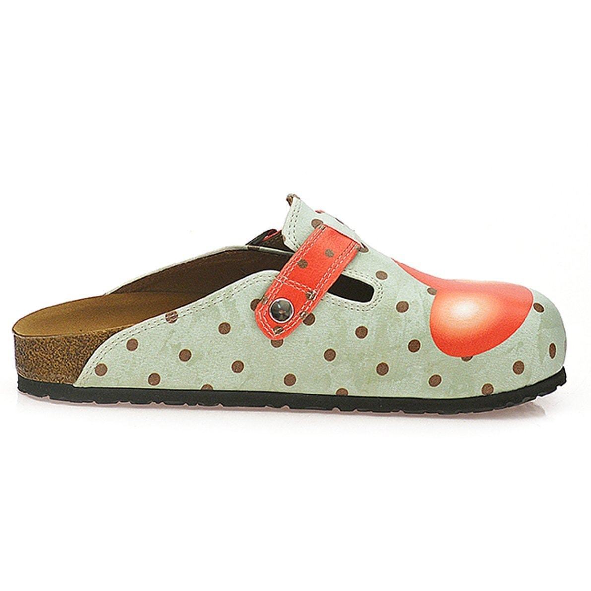 Light Blue & Red Cupcake Clogs WCAL331 (737670627424)