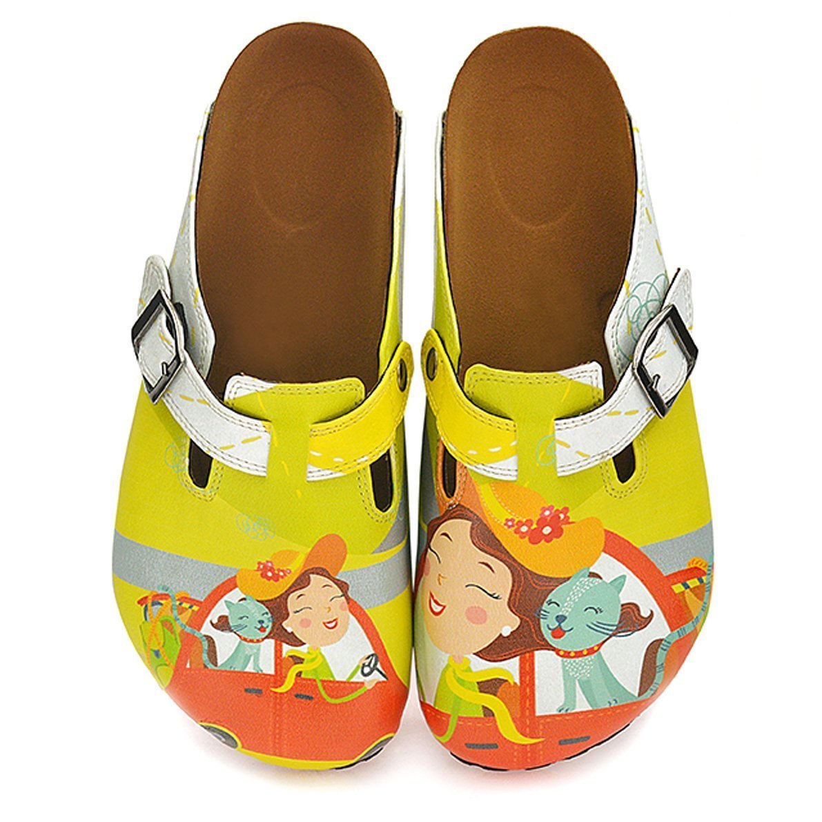 Cat in The Car Clogs WCAL332 (737667022944)