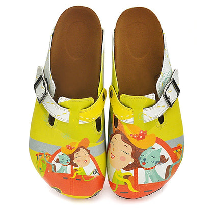 Cat in The Car Clogs WCAL332 (737667022944)