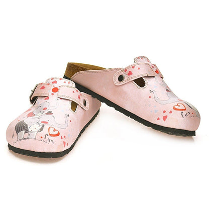Pink Fun Elephant Clogs WCAL338 (737699528800)
