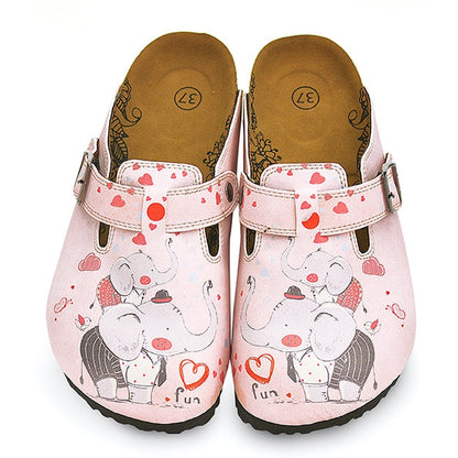 Pink Fun Elephant Clogs WCAL338 (737699528800)