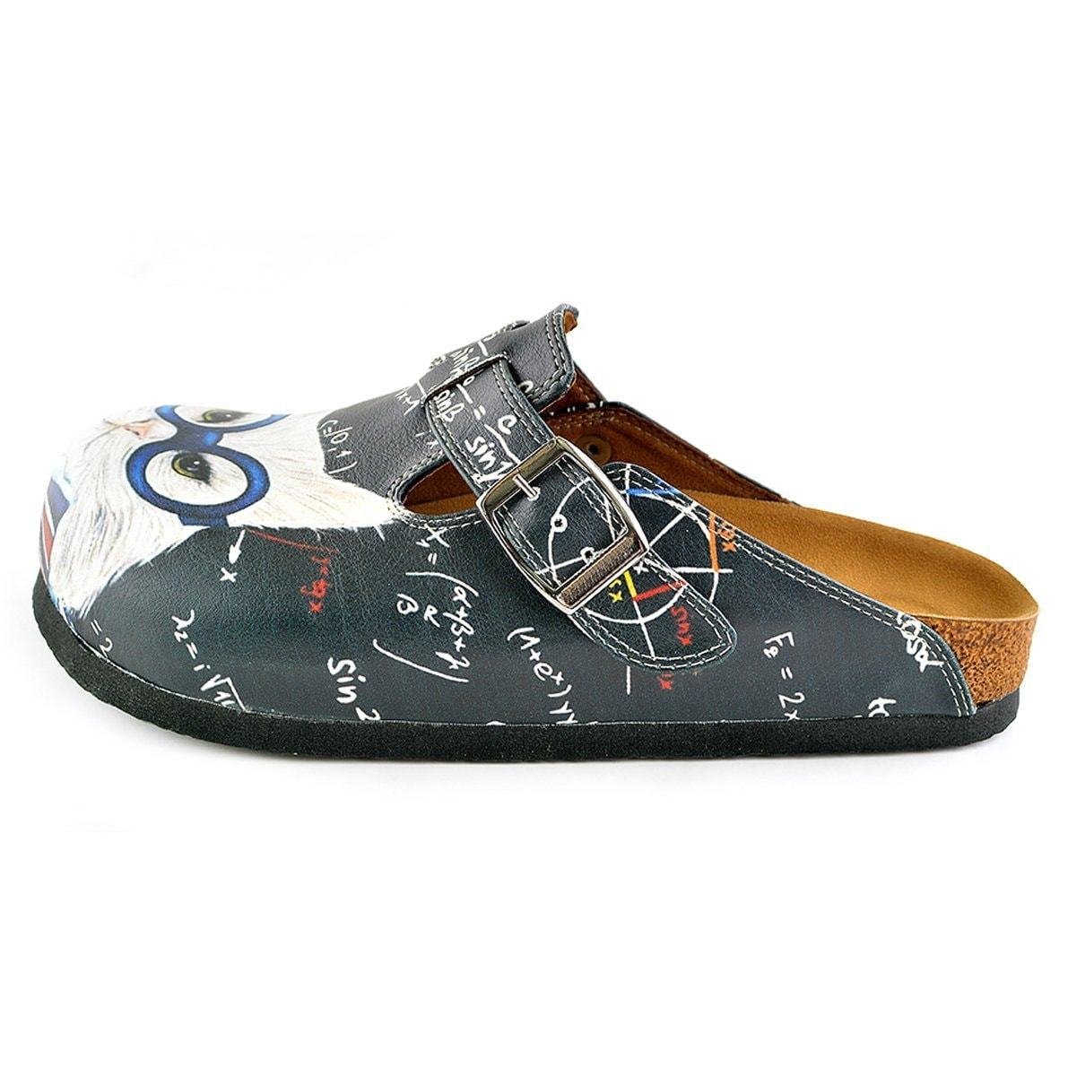 White & Gray Cat Clogs WCAL343 (737670332512)