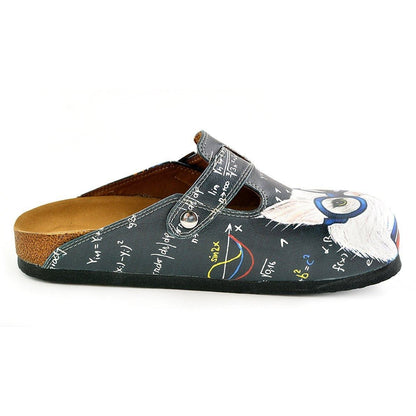 White & Gray Cat Clogs WCAL343 (737670332512)