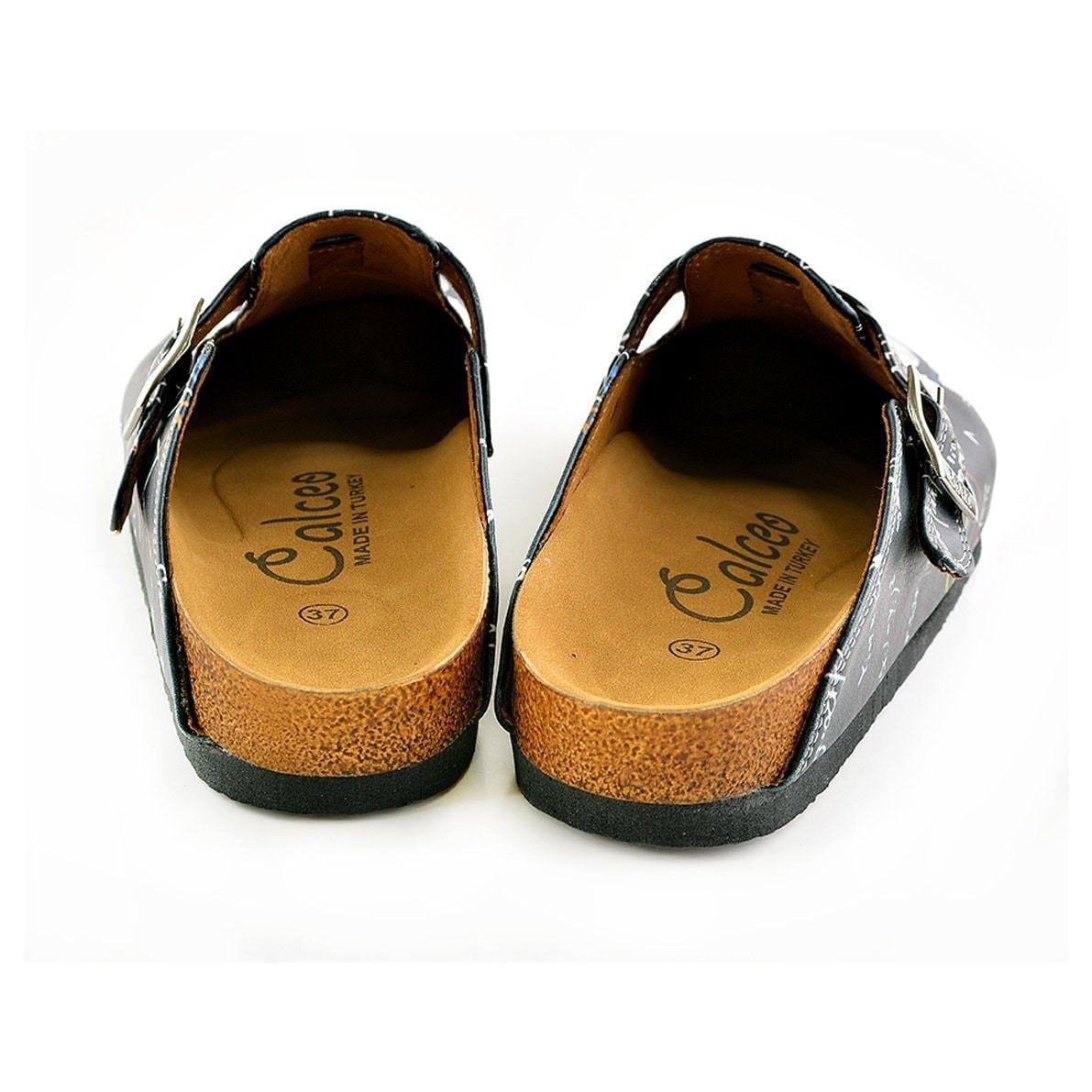 White & Gray Cat Clogs WCAL343 (737670332512)