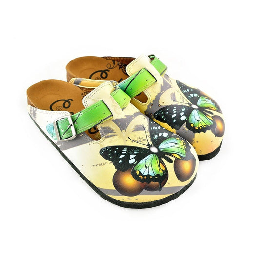 Green Butterfly Clogs WCAL344 (737670299744)