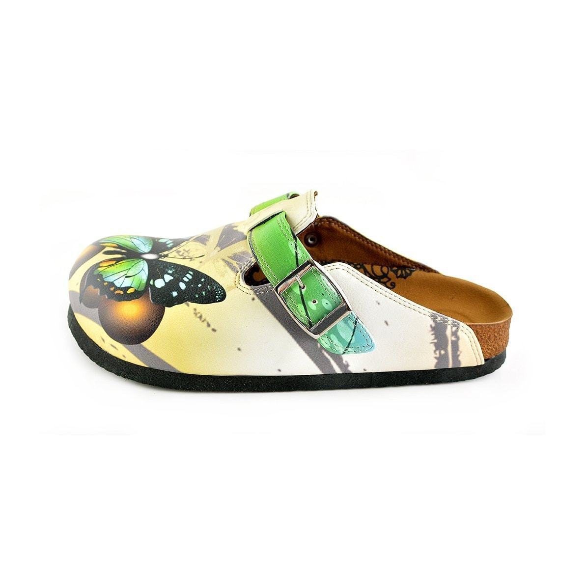 Green Butterfly Clogs WCAL344 (737670299744)