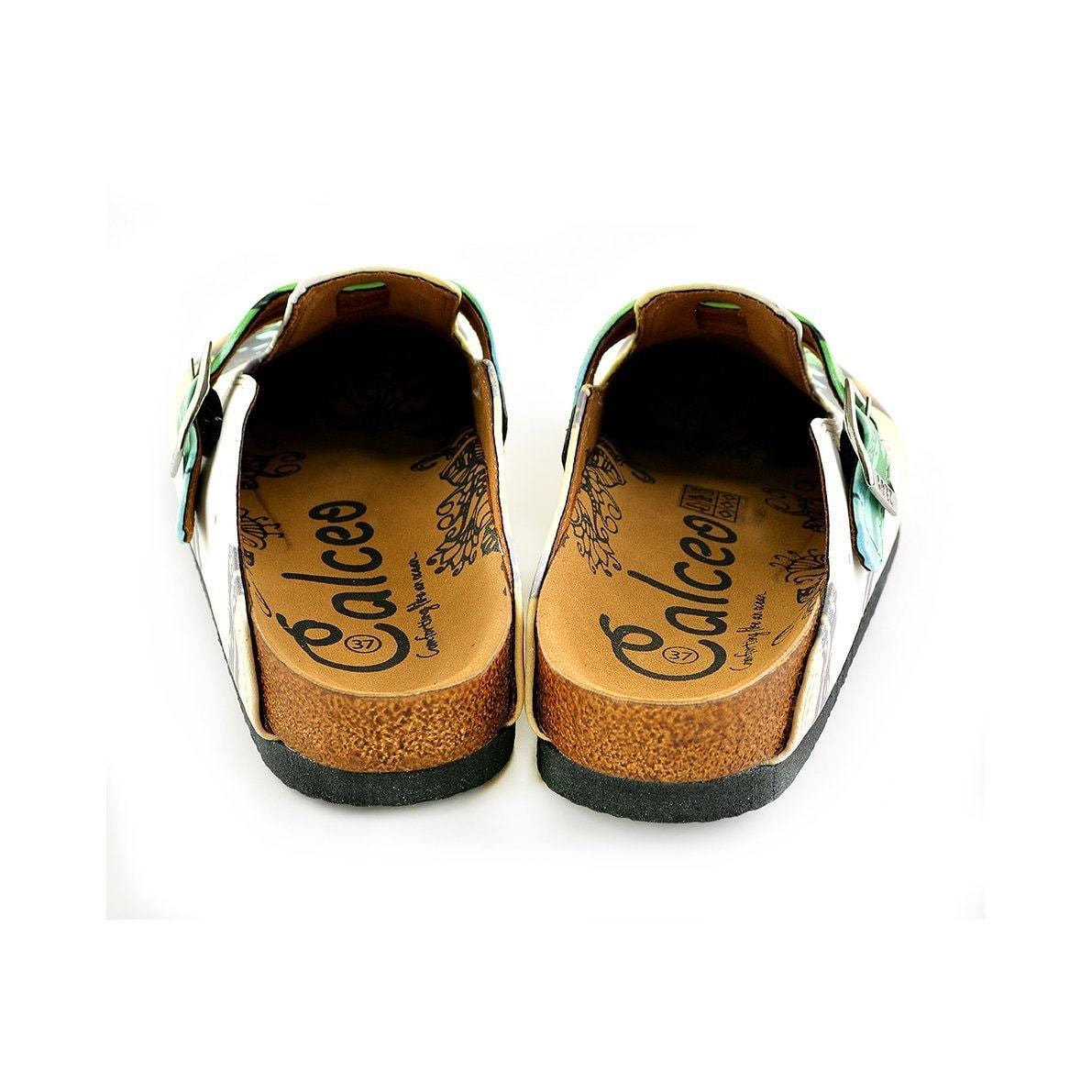 Green Butterfly Clogs WCAL344 (737670299744)