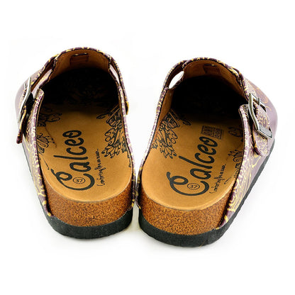 Purple & Yellow Elephant Clogs WCAL345 (737670266976)