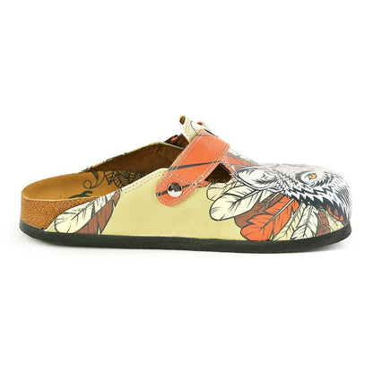 Yellow & White Fox Clogs WCAL350 (737670168672)