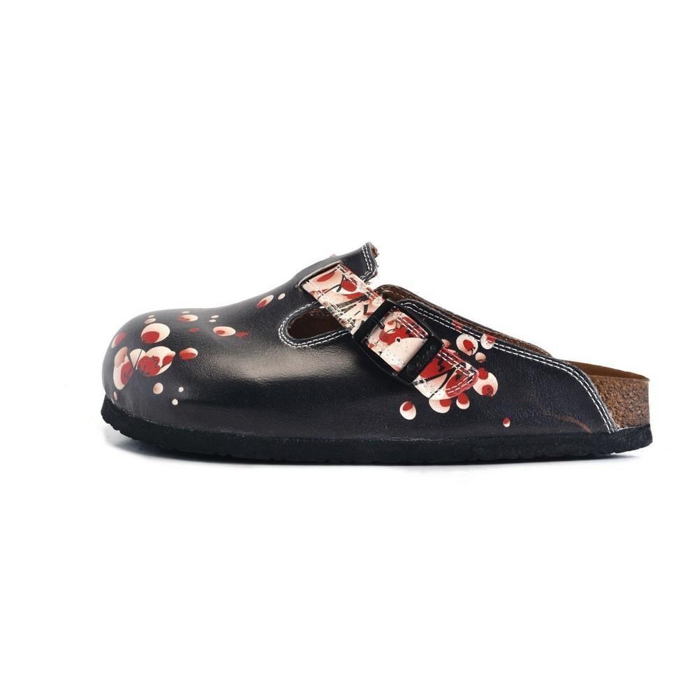 Black & White Floral Mule WCAL359 (774938755168)