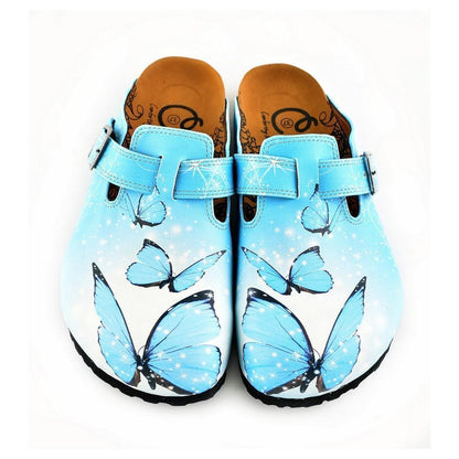Blue Butterfly Clogs WCAL361 (774938886240)