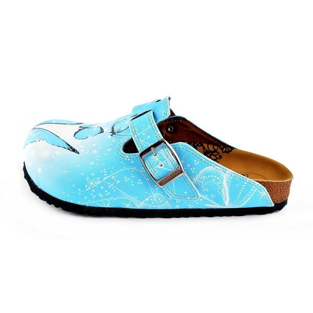 Blue Butterfly Clogs WCAL361 (774938886240)