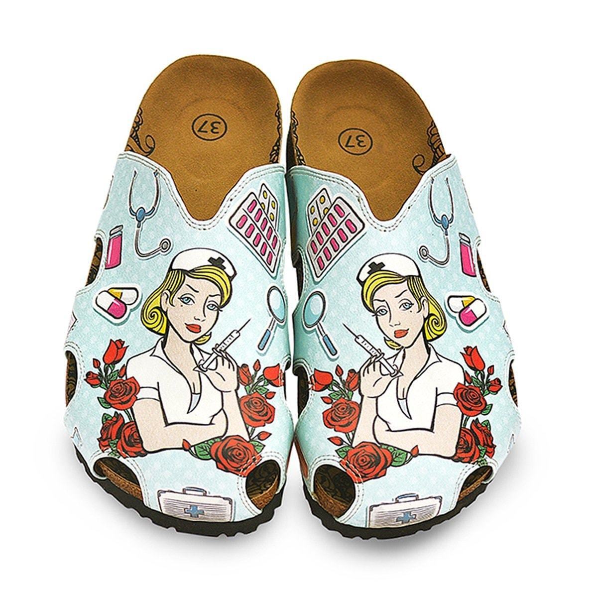 Blue Nurse Clogs WCAL603 (737669840992)