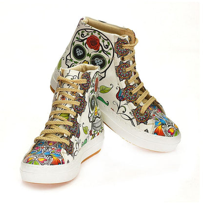 Skull and Mandala Sneaker Boots WCV2032 (1405820928096)