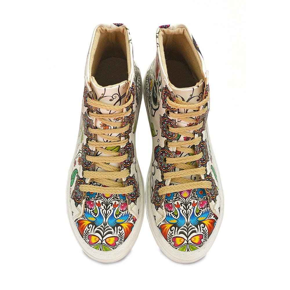 Skull and Mandala Sneaker Boots WCV2032 (1405820928096)