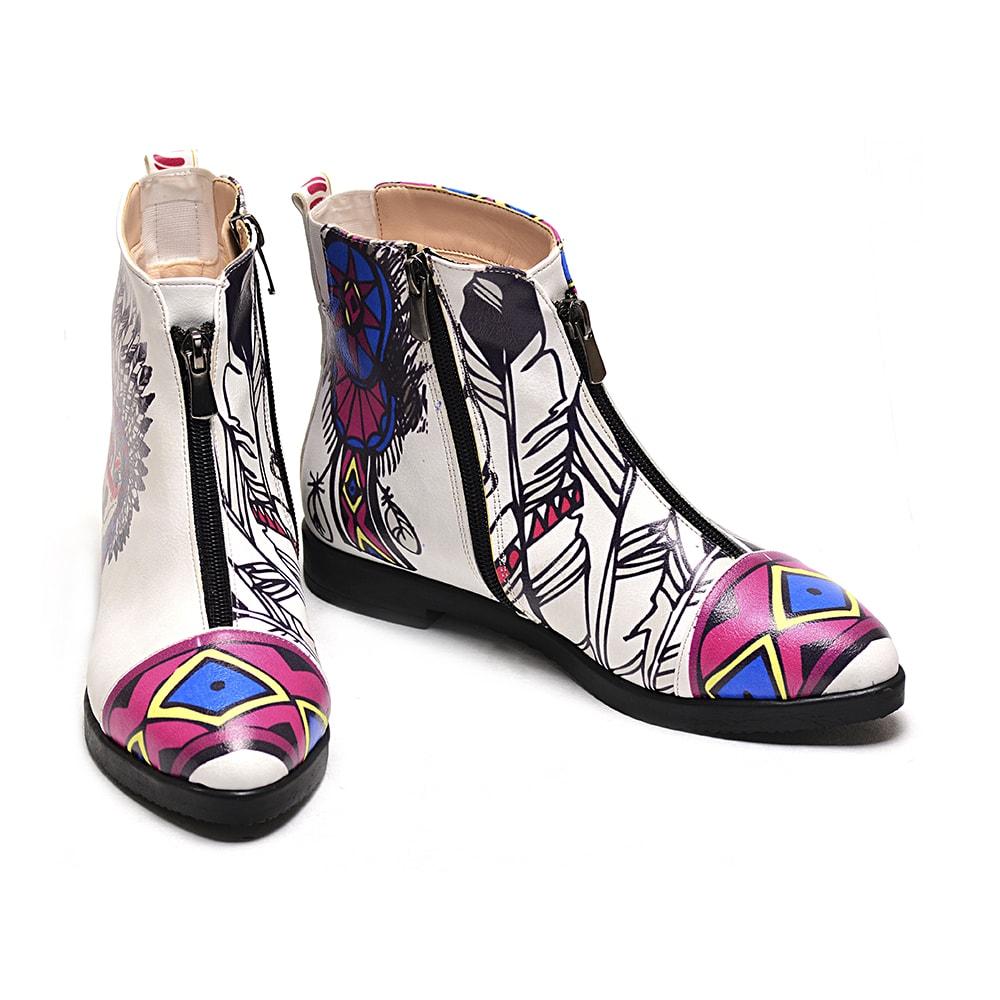 Indian Wolf Short Boots WFER105 (1405821288544)