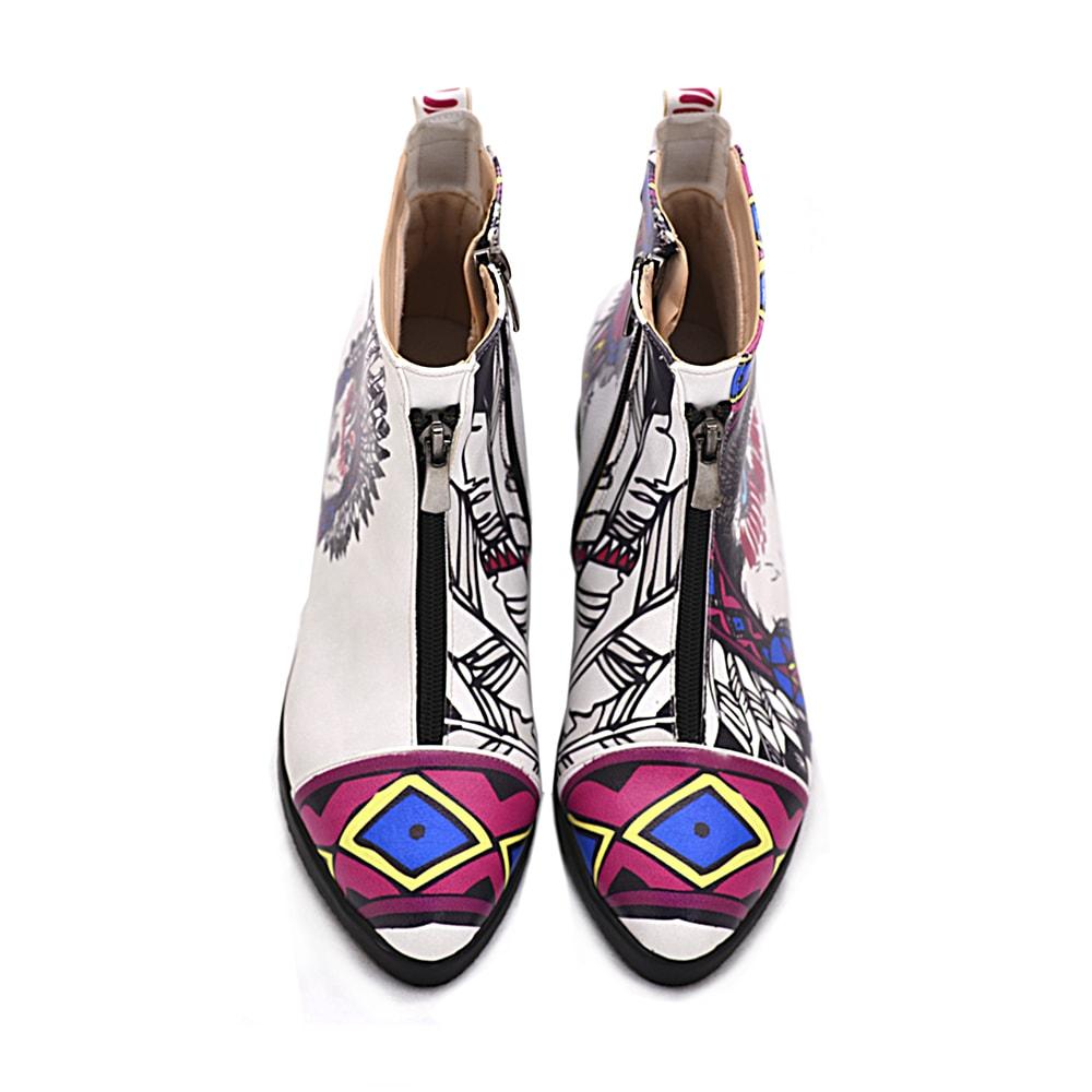 Indian Wolf Short Boots WFER105 (1405821288544)