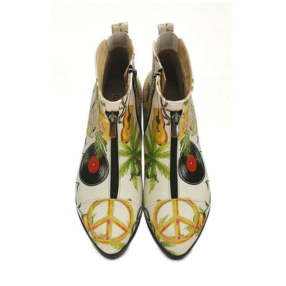 Peace Short Boots WFER117 (1405821747296)