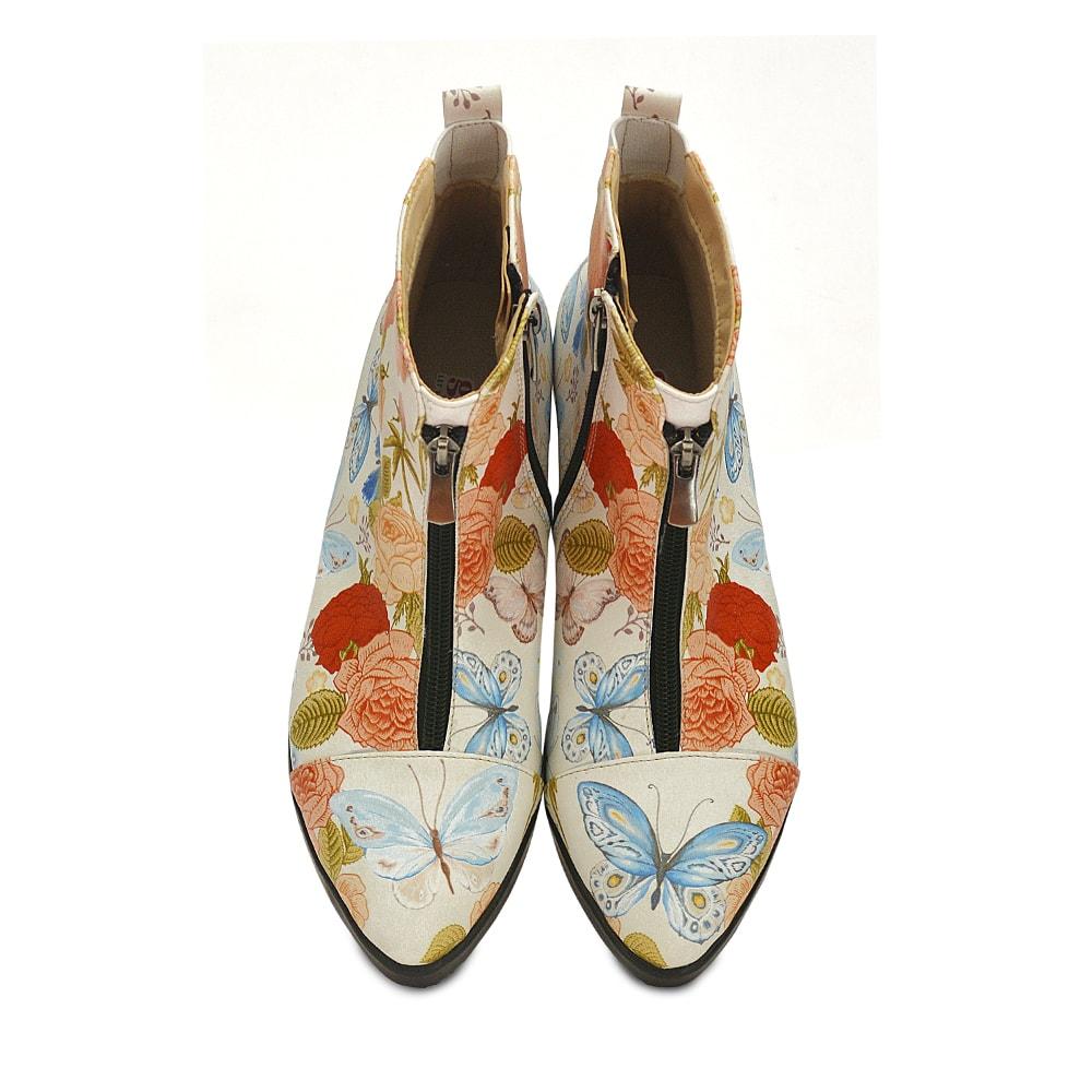 Roses Short Boots WFER118 (1405821845600)