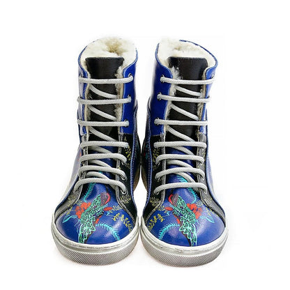 Flowers Short Boots WJAS113 (1421227753568)