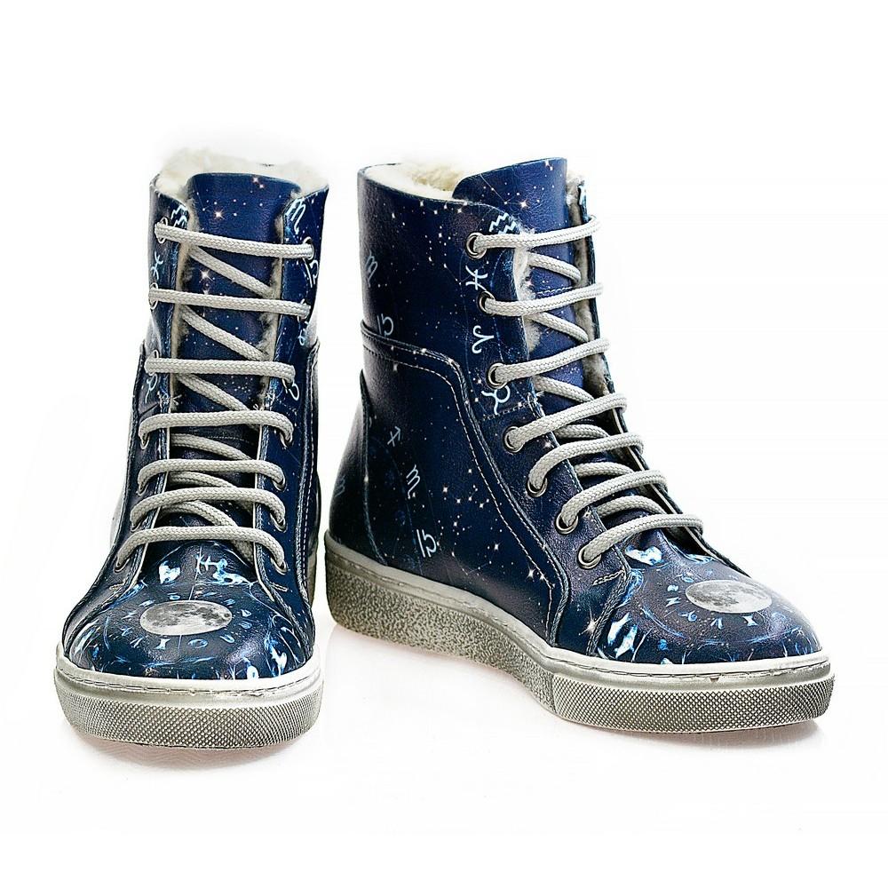 Astrology Short Boots WJAS118 (1421228933216)