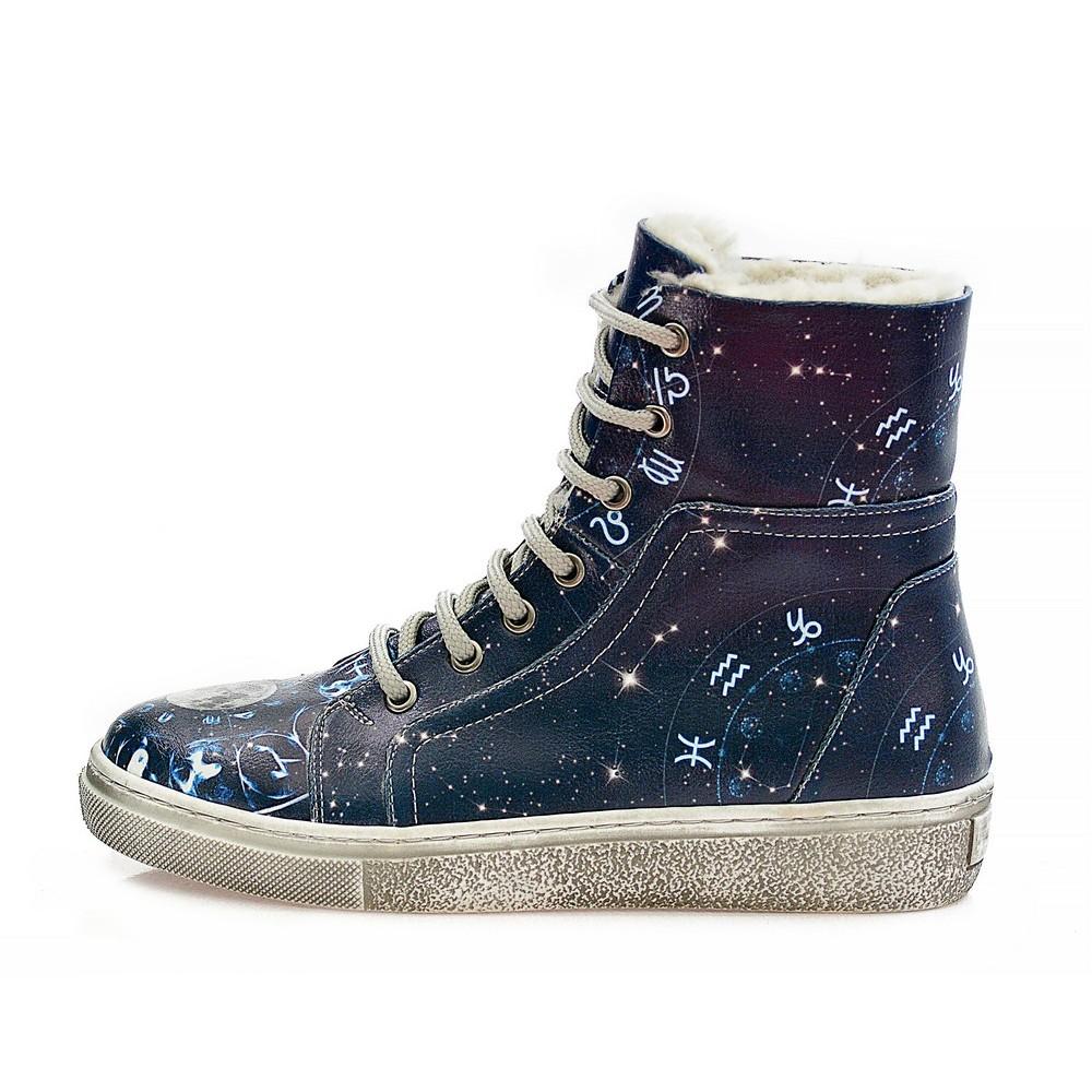 Astrology Short Boots WJAS118 (1421228933216)