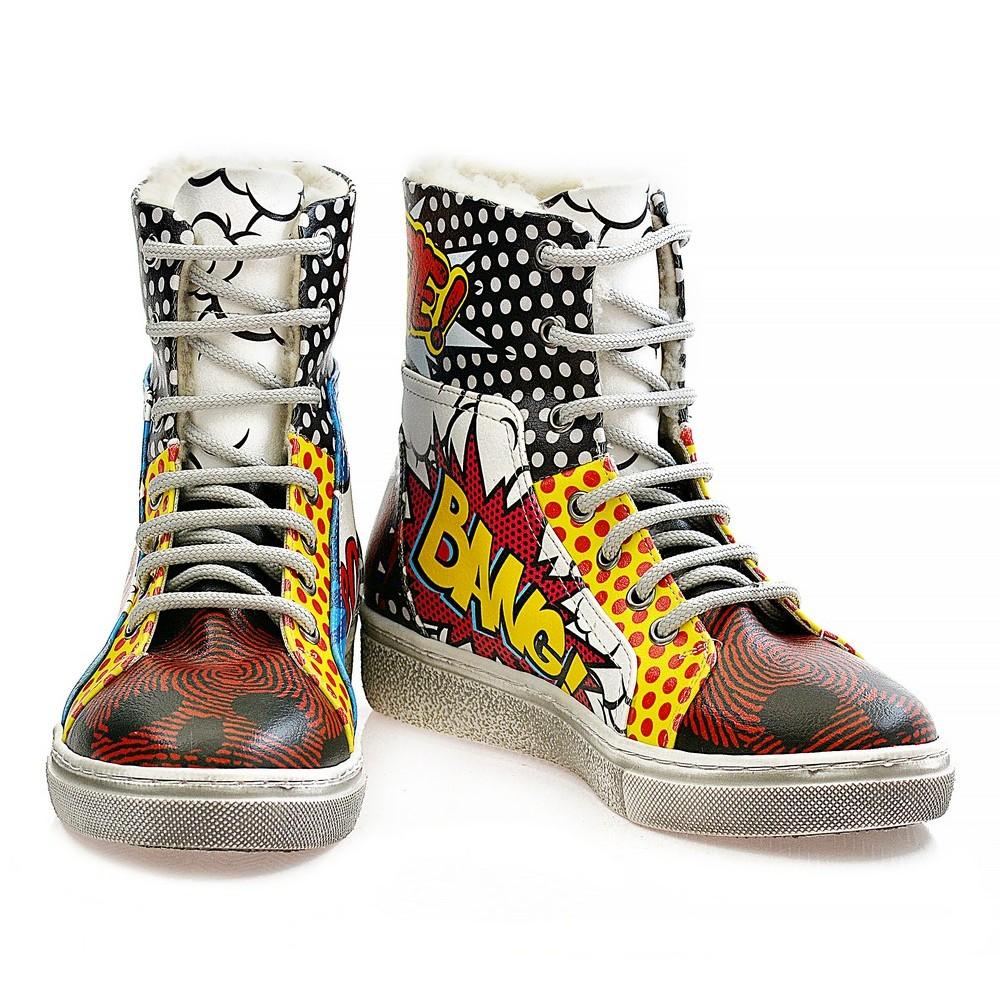 Pop Art Short Boots WJAS123 (1421229752416)
