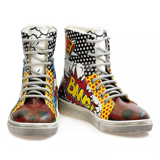 Pop Art Short Boots WJAS123 (1421229752416)