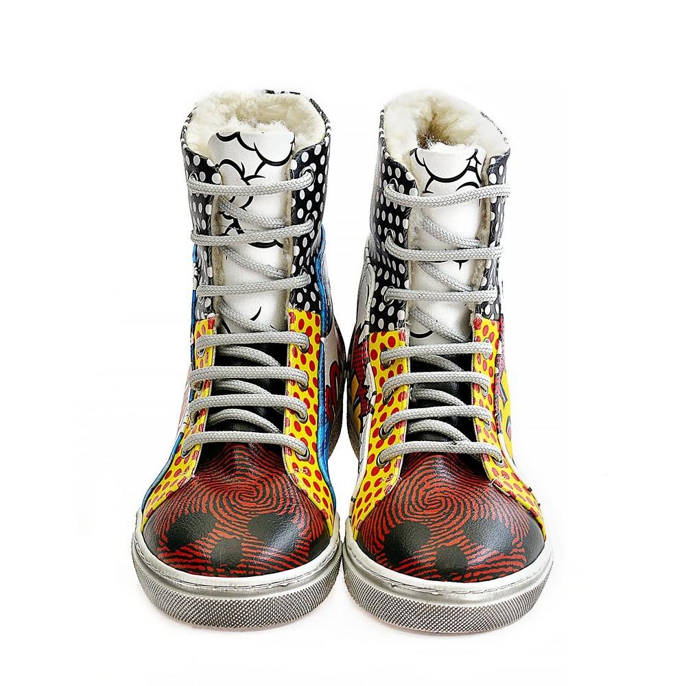 Pop Art Short Boots WJAS123 (1421229752416)