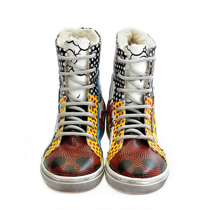 Pop Art Short Boots WJAS123 (1421229752416)