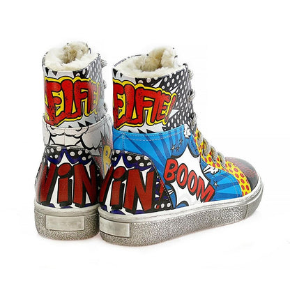Pop Art Short Boots WJAS123 (1421229752416)