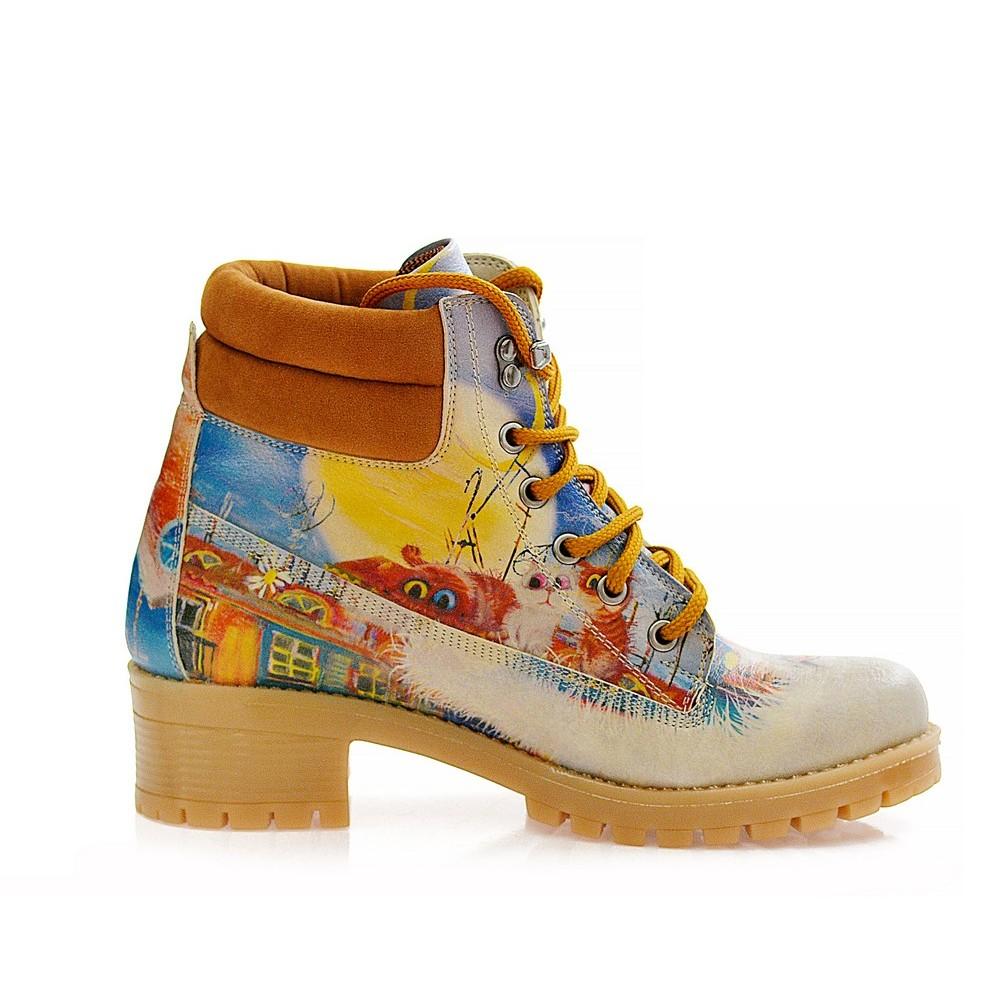 Grumpy Cats Short Boots WKAT115 (1421230932064)