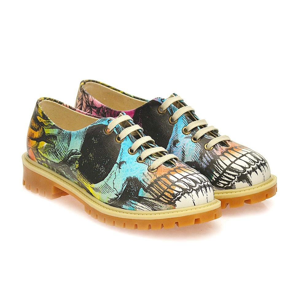 Colored Skull Oxford Shoes WTMK6515 (1405823549536)