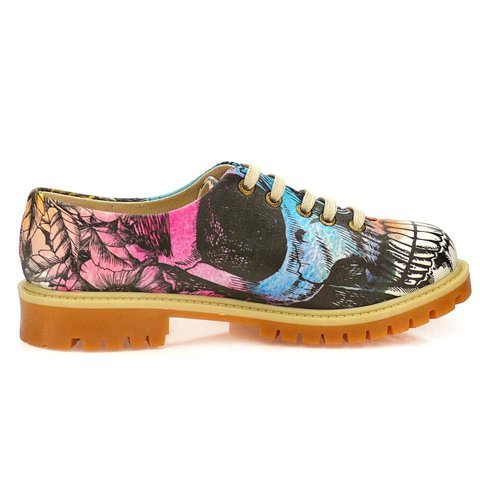 Colored Skull Oxford Shoes WTMK6515 (1405823549536)