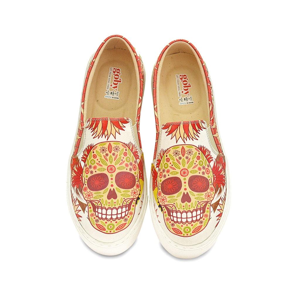 Pattern Skull Sneaker Shoes WVN4045 (1405823844448)