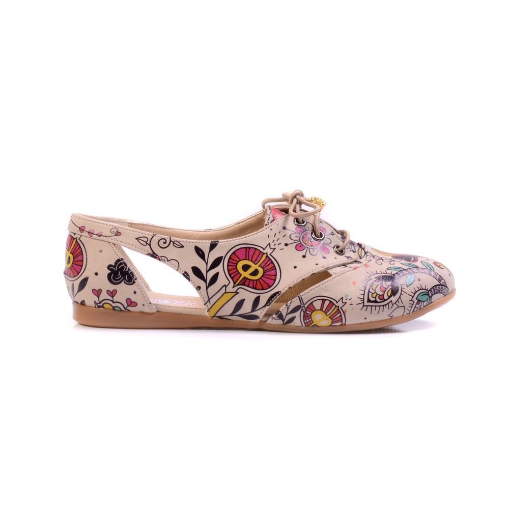 Pattern Ballerinas Shoes YAB101 (1421236437088)