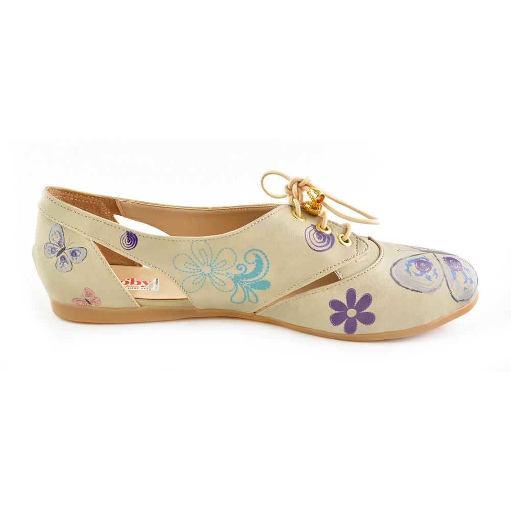 Flowers Ballerinas Shoes YAB107 (1421236994144)